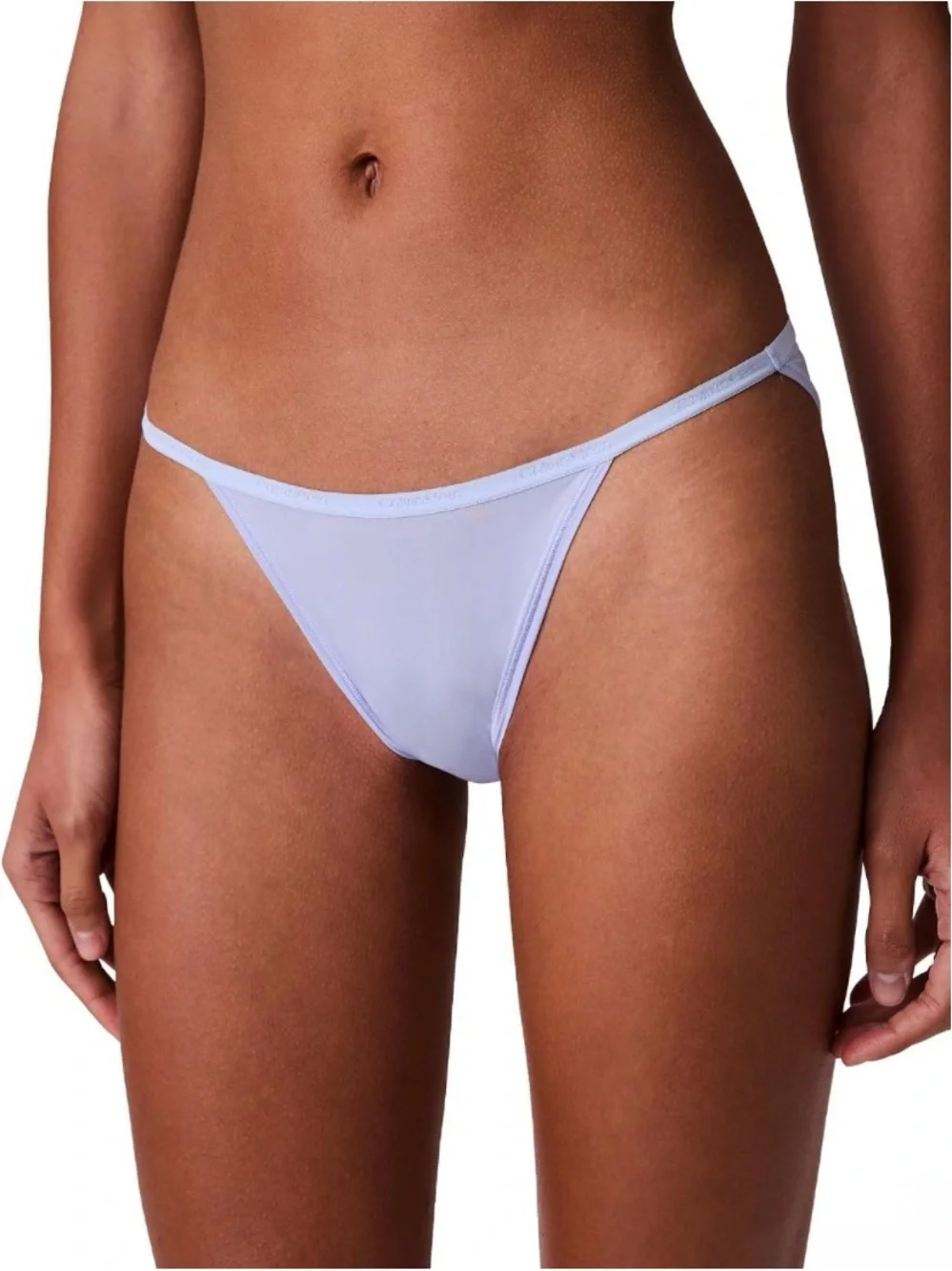 Calvin Klein Women's Ideal Micro Low Rise String Bikini Saltwater Size S